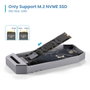 Ewent EW7062 Carcasse USB4 pour SSD M.2 NVMe jusqu'à 40 Gbps en Aluminium