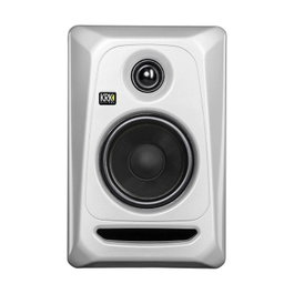 KRK Classic 5 Silver Black – Enceinte de monitoring actif 50W, 5 pouces, bi-amplifiée, entrées XLR/TRS/RCA, édition limitée