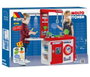 Molto - Cuisine de jeu pour enfant avec lampe et planche à repasser, 12 accessoires, 82 x 81 x 28 cm, plastique, nécessite 2 piles AAA (incluses)
