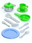 Molto - Cuisine de jeu pour enfant avec lampe et planche à repasser, 12 accessoires, 82 x 81 x 28 cm, plastique, nécessite 2 piles AAA (incluses)
