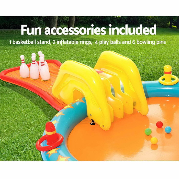 Bestway Piscine Gonflable Parc de Jeux et Bowling 435x213x117 cm