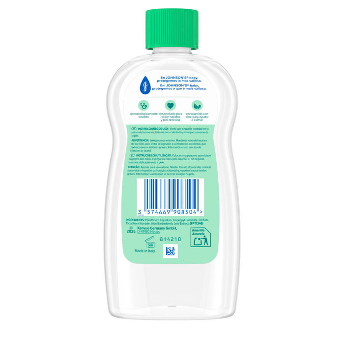 Johnson'S Baby Huile d'aloe vera 300 ml Johnson'S Baby Huile d'aloe vera 300 ml