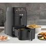 Fagor FG3301 Friteuse sans huile 5 L - Double cuves 2,5 L - 6 programmes - 2000 W - Air fryer