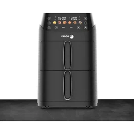 Fagor FG3301 Friteuse sans huile 5 L - Double cuves 2,5 L - 6 programmes - 2000 W - Air fryer