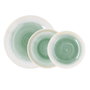 Quid Assiettes Velvet Vert Céramique 18 Pièces
