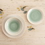 Quid Assiettes Velvet Vert Céramique 18 Pièces