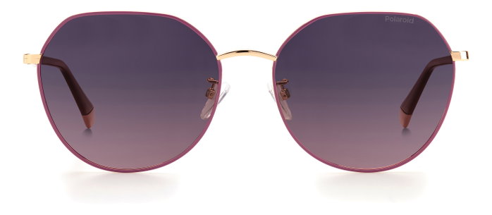 Polaroid PLD-4106-G-S-YK9-XW Lunettes de soleil Pantos Violet/Doré rose