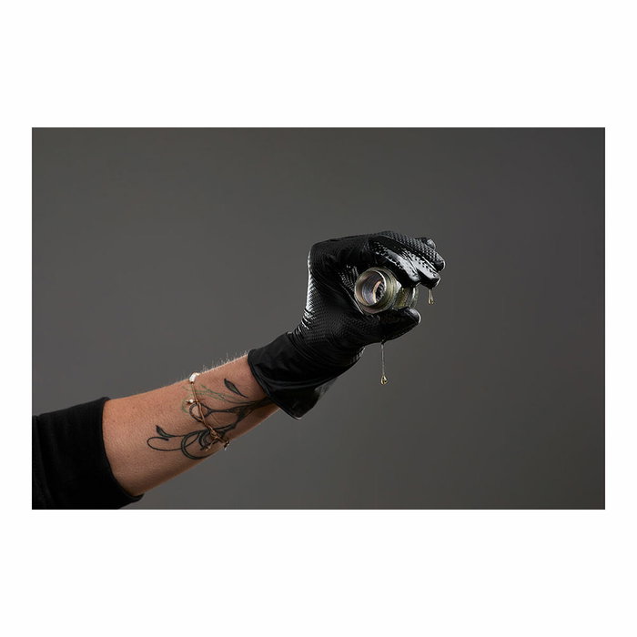 JUBA Gants en nitrile Agility Grip Noir sans poudre Taille 8 JUBA Gants en nitrile Agility Grip Noir sans poudre Taille 8