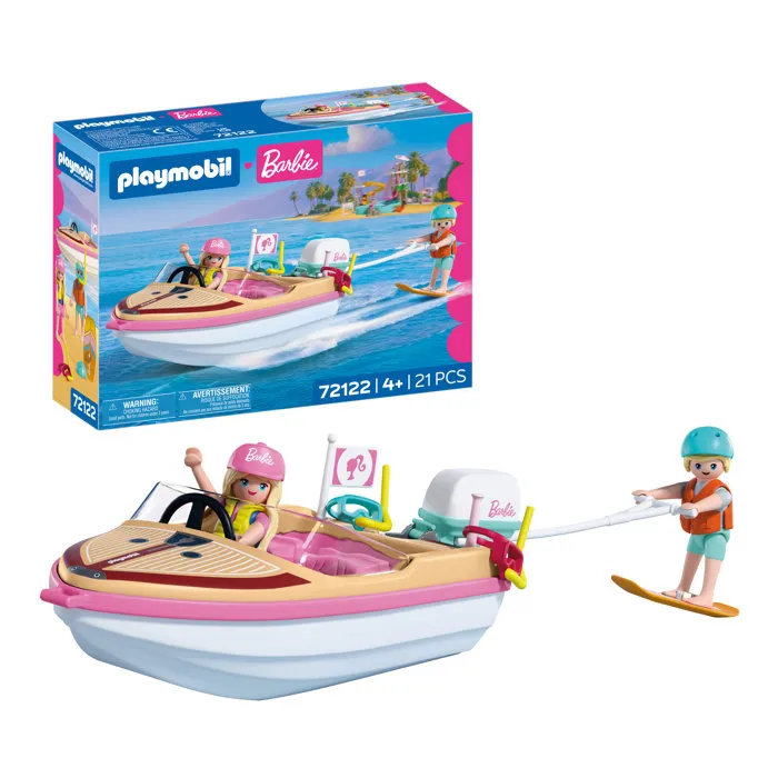 Playmobil Barbie Bateau & wakeboard, 21 pièces Playmobil Barbie Bateau & wakeboard, 21 pièces