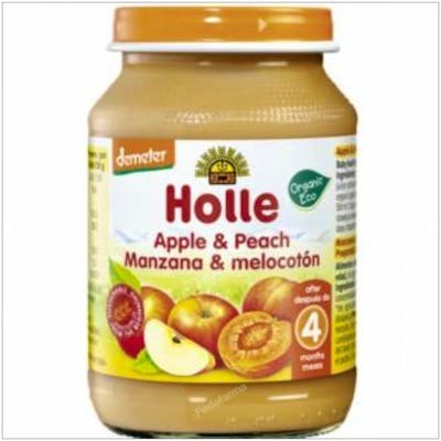 HOLLE Purée Pomme et Pêche 190g Demeter HOLLE Purée Pomme et Pêche 190g Demeter