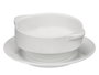 Vessia Assiette à Consommé 350 ml en Porcelaine Blanche 17,5 x 7 x 17 cm (Set de 24)