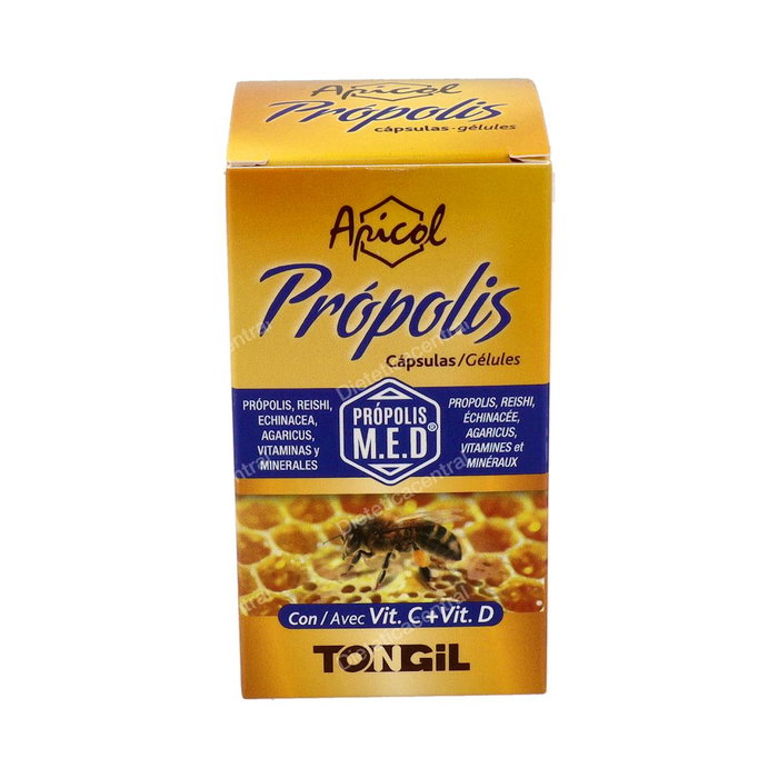 Tongil Apicol Propolis 40 gélules – Complément immunitaire avec vitamine C et zinc Tongil Apicol Propolis 40 gélules – Complément immunitaire avec vitamine C et zinc
