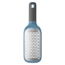 Berghoff 3950204 Râleur Double Face Bleu avec Base Antidérapante et Grattoir pour Fromages, Chocolat, Noix de Coco