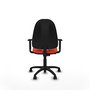 PIQUERAS Y CRESPO Chaise de bureau Algarra, tissu orange foncé