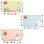 Home Deco Factory Bloc de 50 notes repositionnables avec pompons colorés