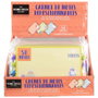 Home Deco Factory Bloc de 50 notes repositionnables avec pompons colorés