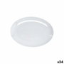 Quid Select Basic Plateau Ovale en Mélaminé Blanc Brillant 25x18 cm (24 Unités)