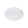 Quid Select Basic Plateau Ovale en Mélaminé Blanc Brillant 25x18 cm (24 Unités)