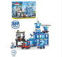 Zuru - Construction Station de Pompiers et Station de Police Max Build avec Véhicules et Accessoires, 976 Pièces, 55 x 40 cm, Modèles Surtidos