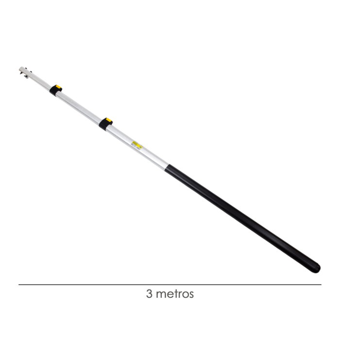 WOLFPACK LINEA PROFESIONAL Perche en aluminium pour scie de taille 1+1+1 mètres