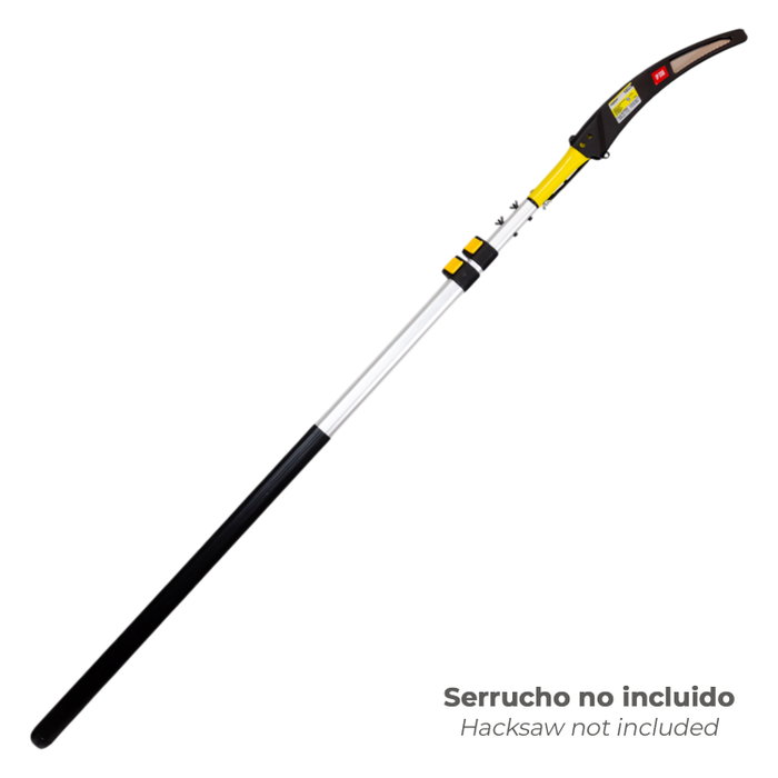 WOLFPACK LINEA PROFESIONAL Perche en aluminium pour scie de taille 1+1+1 mètres