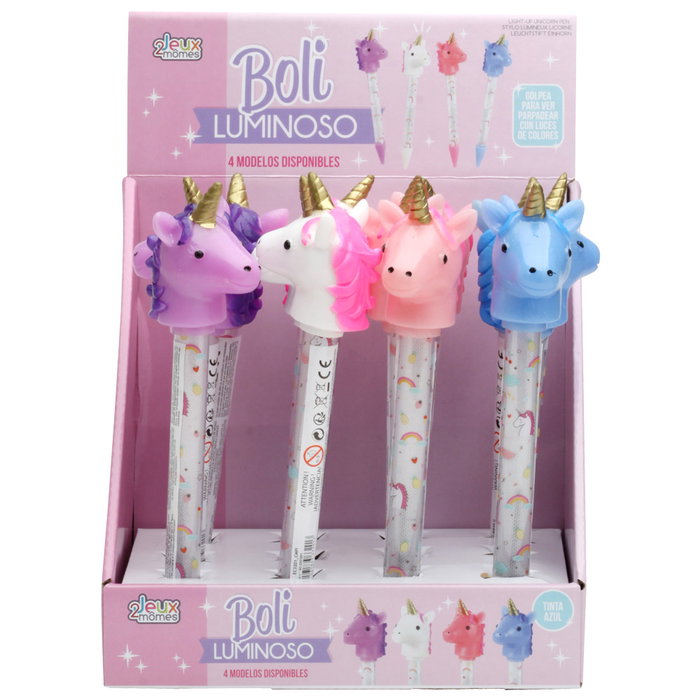 Jeux 2 momes Stylo Licorne Lumineux encre bleue