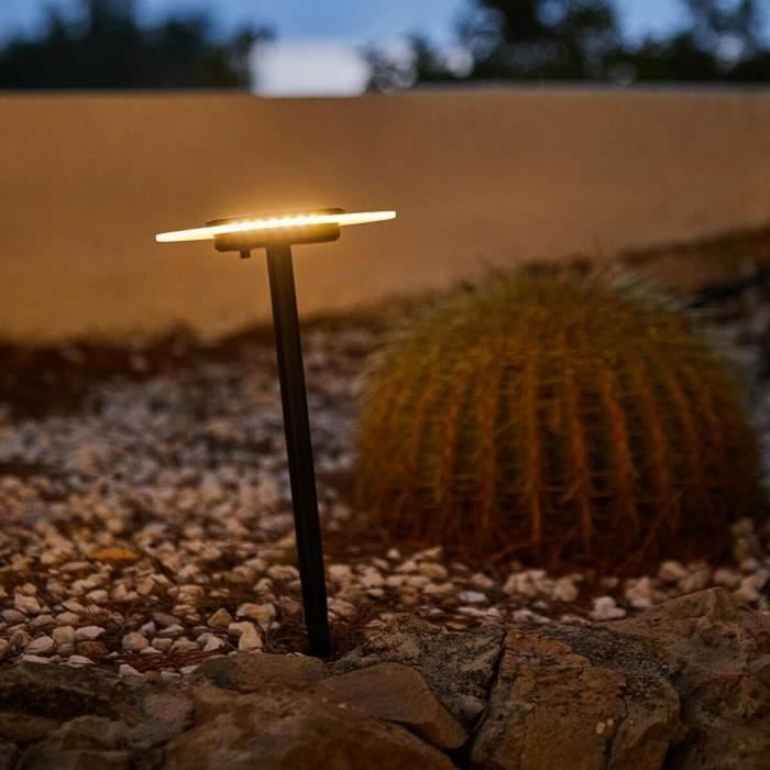 Lumisky Lot de 2 balises solaires UFO LED blanc chaud