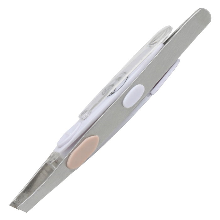 Cosmetic Club Pinces d'épilation avec LED et loupe rotative x25 Cosmetic Club Pinces d'épilation avec LED et loupe rotative x25