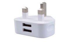 MicroConnect Chargeur USB double Blanc UK 2,4A
