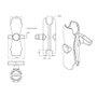 RAM Mounts RAM-201U Bras double articulation moyenne longueur pour fixation boule 1,5 pouces - Montage universel