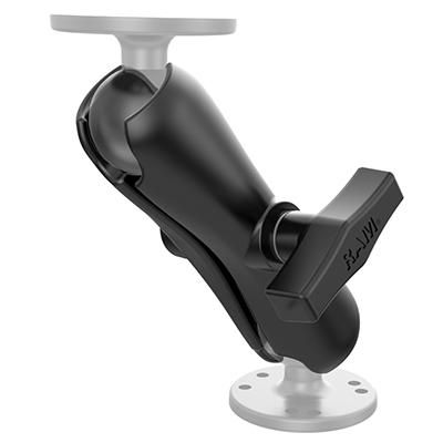RAM Mounts RAM-201U Bras double articulation moyenne longueur pour fixation boule 1,5 pouces - Montage universel