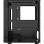 Darkflash DF-M305MCL12-BK - Boîtier PC Mini Tour Noir, Micro-ATX, Façade Mesh, 3 Ventilateurs ARGB, USB 3.0, Panneau Latéral en Verre Trempé