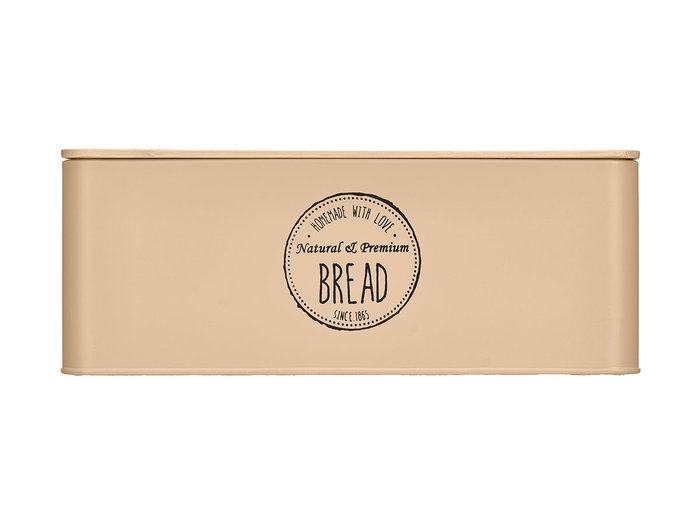 KINVARA Boîte à pain Beige avec couvercle en bambou, lot de 4 KINVARA Boîte à pain Beige avec couvercle en bambou, lot de 4