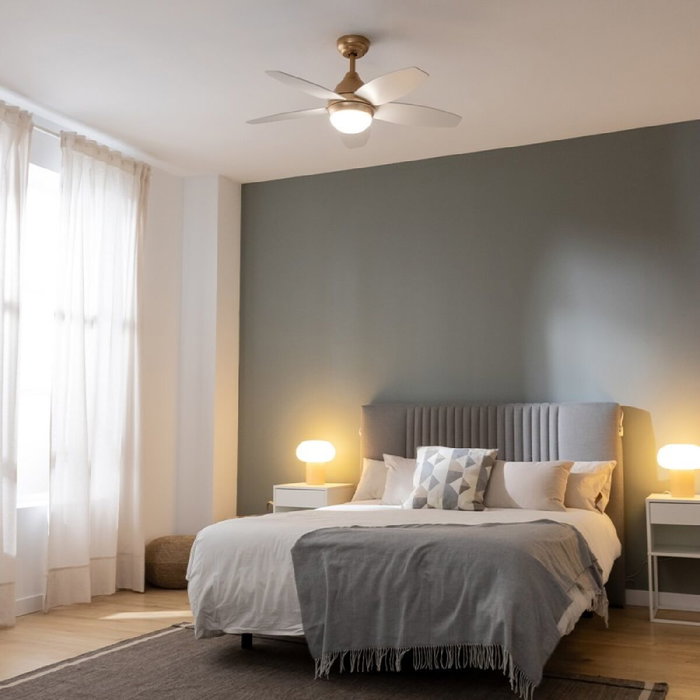 Ventilateur de Plafond avec Lumière Cecotec EnergySilence Aero 4200 Marron Doré 15 W 53 W