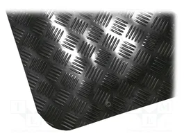 COBA EUROPE Tapis de sol ESD antidérapant et anti-fatigue, noir, 1,5m