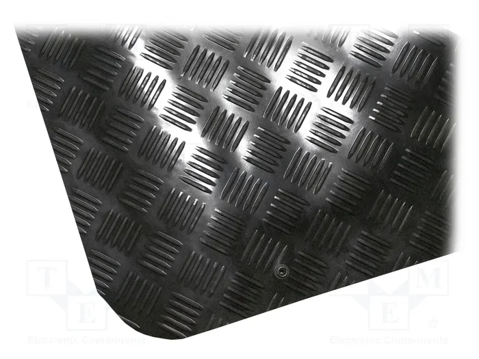 COBA EUROPE Tapis de sol ESD antidérapant et anti-fatigue, noir, 1,5m COBA EUROPE Tapis de sol ESD antidérapant et anti-fatigue, noir, 1,5m