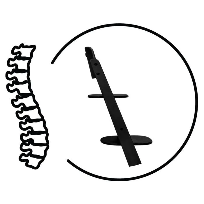 CYBEX - Chaise haute évolutive IRIS en bois, couleur Stunning Black