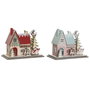 DKD Home Decor Décorations de Noël Rouge et Rose clair (2 Unités)