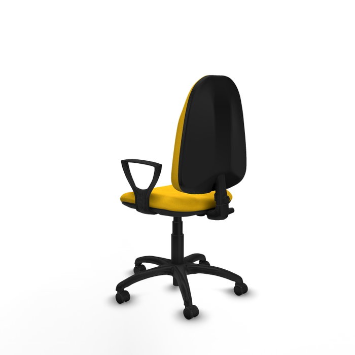 PIQUERAS Y CRESPO Chaise de bureau Algarra, tissu jaune PIQUERAS Y CRESPO Chaise de bureau Algarra, tissu jaune