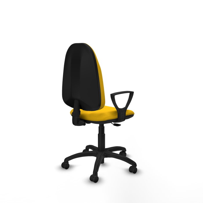 PIQUERAS Y CRESPO Chaise de bureau Algarra, tissu jaune PIQUERAS Y CRESPO Chaise de bureau Algarra, tissu jaune