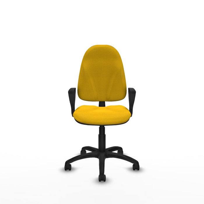 PIQUERAS Y CRESPO Chaise de bureau Algarra, tissu jaune PIQUERAS Y CRESPO Chaise de bureau Algarra, tissu jaune