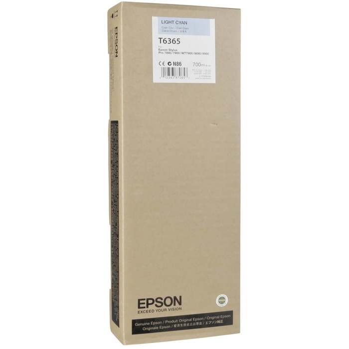 Epson Cartouche d'encre UltraChrome Cyan clair 700 ml T636 Epson Cartouche d'encre UltraChrome Cyan clair 700 ml T636