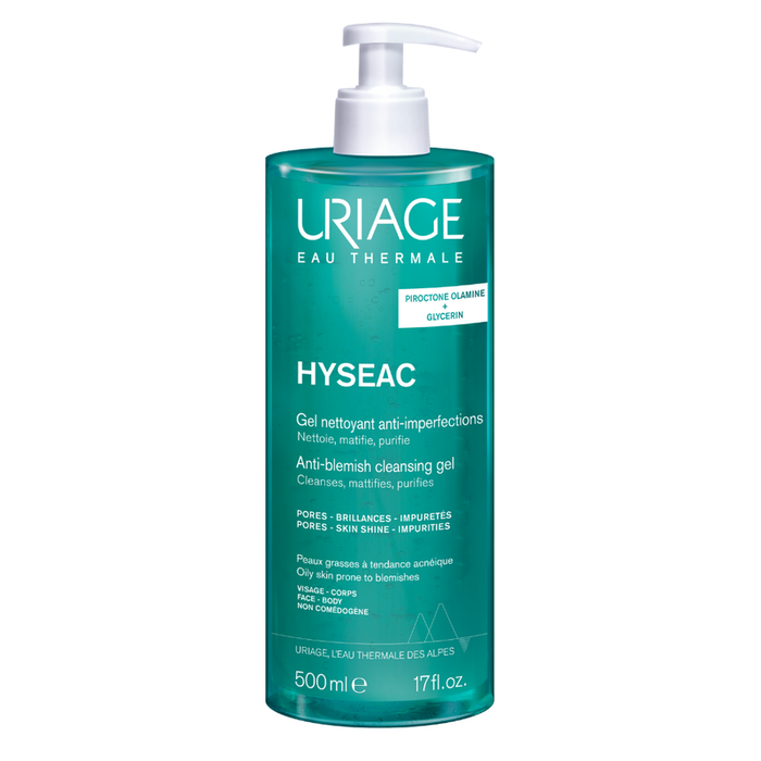 Uriage Hyseac Gel Nettoyant Anti-Imperfections pour le Visage, 500 ml - Soin de la Peau Uriage Hyseac Gel Nettoyant Anti-Imperfections pour le Visage, 500 ml - Soin de la Peau