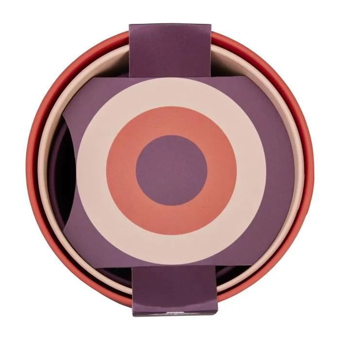 Elho Pot de fleurs Lex Pott - Lot de 3 pots de 14 cm - Couleurs Rouge Rose Violet - Dimensions 14 x 13.8 x 12 cm - Intérieur - Plastique 100% recyclé