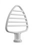 Kitchenaid 5KSMPB5W Batteur pour Pâte Blanc avec Revêtement en Aluminium pour Mélange Uniforme - Compatible Batteurs Amasseurs Moyens à Tête Inclinable