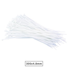 Hantums Sac de 100 colliers de serrage 100% nylon 300x4,8mm Natural