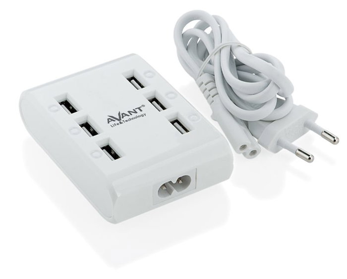 AVANT CONNECT Chargeur multiprise 6 ports USB 6A