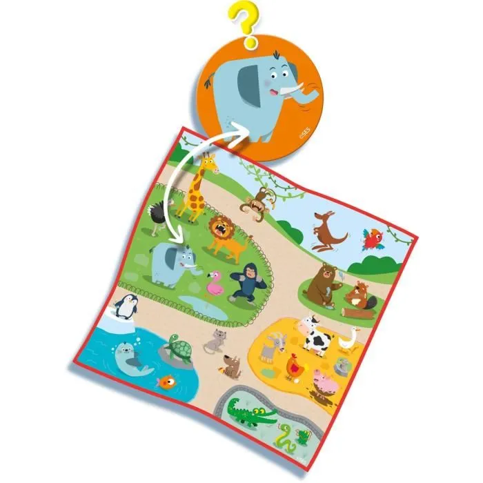 SES CREATIVE Jeu Qui suis-je ? Animaux - Imitation d'animaux pour devinettes en famille