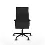 Piqueras Y Crespo Fauteuil Albacete avec mécanisme synchrone, similicuir gris foncé