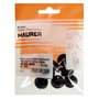 MAURER Patin métal caoutchouc clair Ø20 (blister 8 unités)